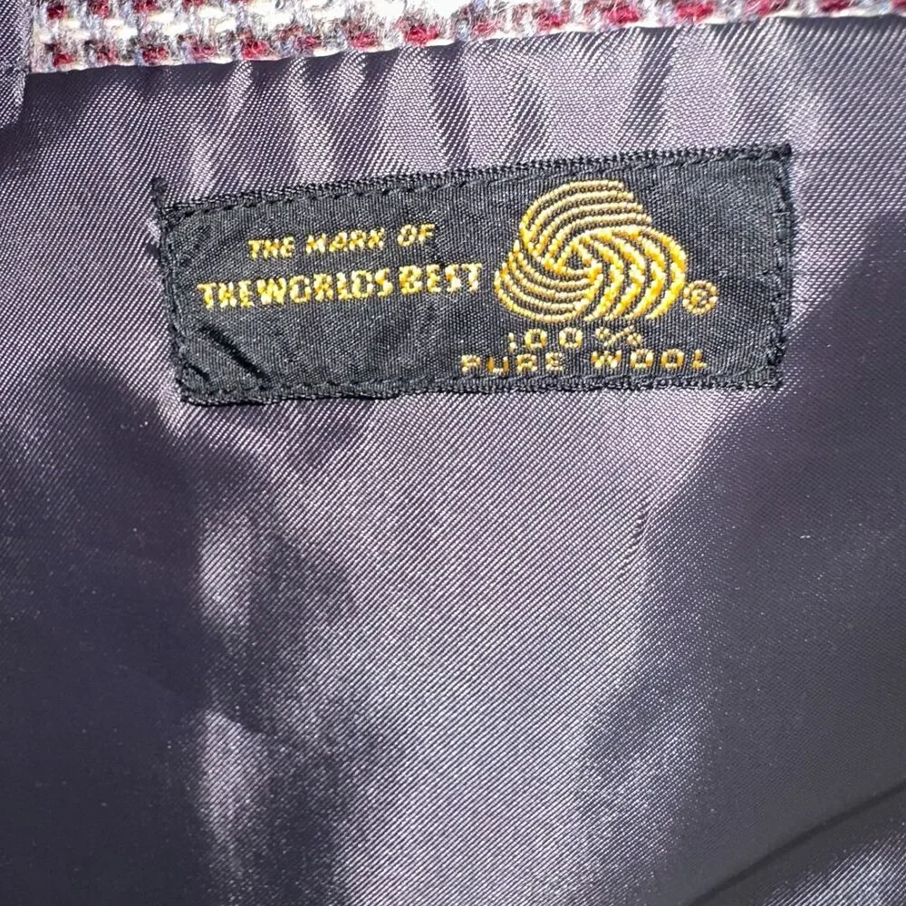 Vintage Jean Paul Germain !00% Wool Sport Coat Two Button Size 44R